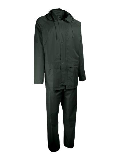 COMPLET DE PLUIE. PVC SOUPLE. SUPPORT POLYESTER. COUTURES ÉTANCHÉES 