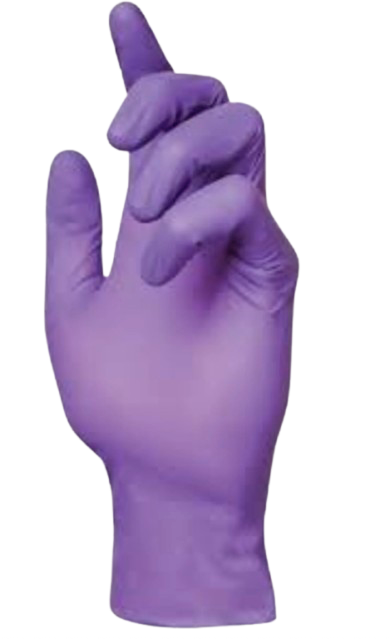 Gant nitrile à usage unique - violet 