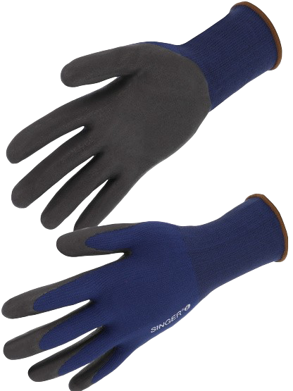 [PER200-S] GANT NITRILE MOUSSE. SANS PICOTS. DOS AÉRÉ. JAUGE 15.  (S)