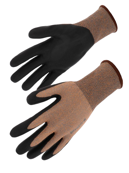 GANT PEHD. COUPURE D. NITRILE MOUSSE SURLA PAUME. JAUGE 18 