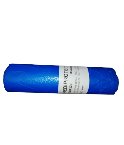 [0710817B] Tablier STD PE BD bleu - Epaisseur : 20 µ 