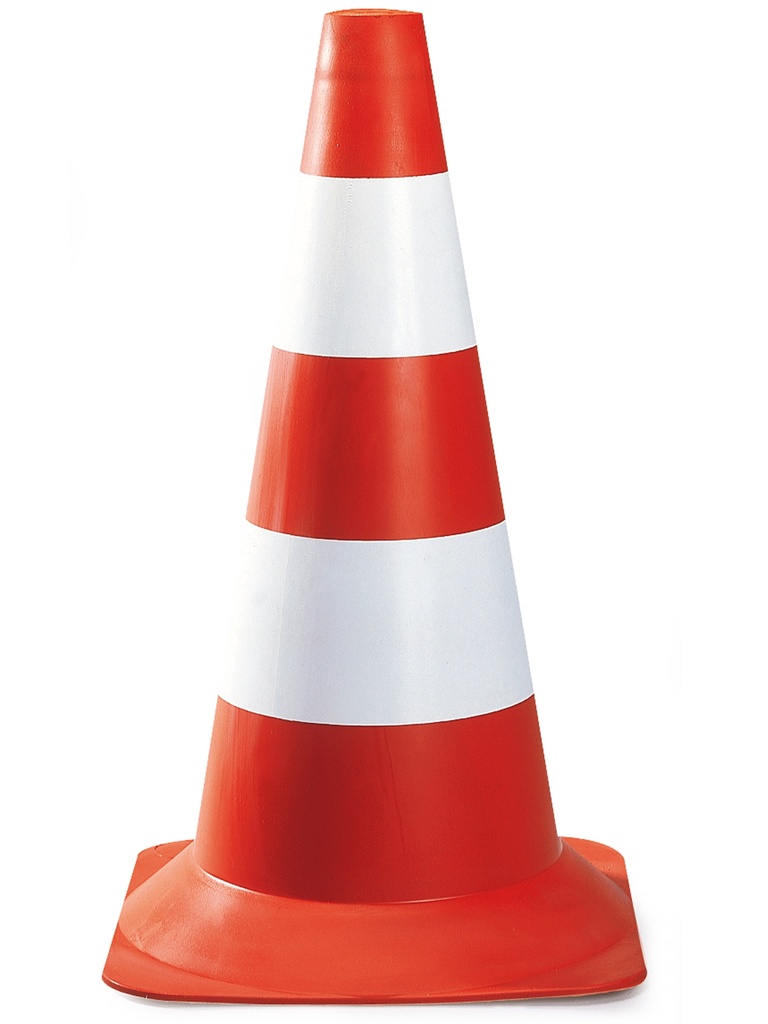 CONE DE SIGNALISATION, 50 CM