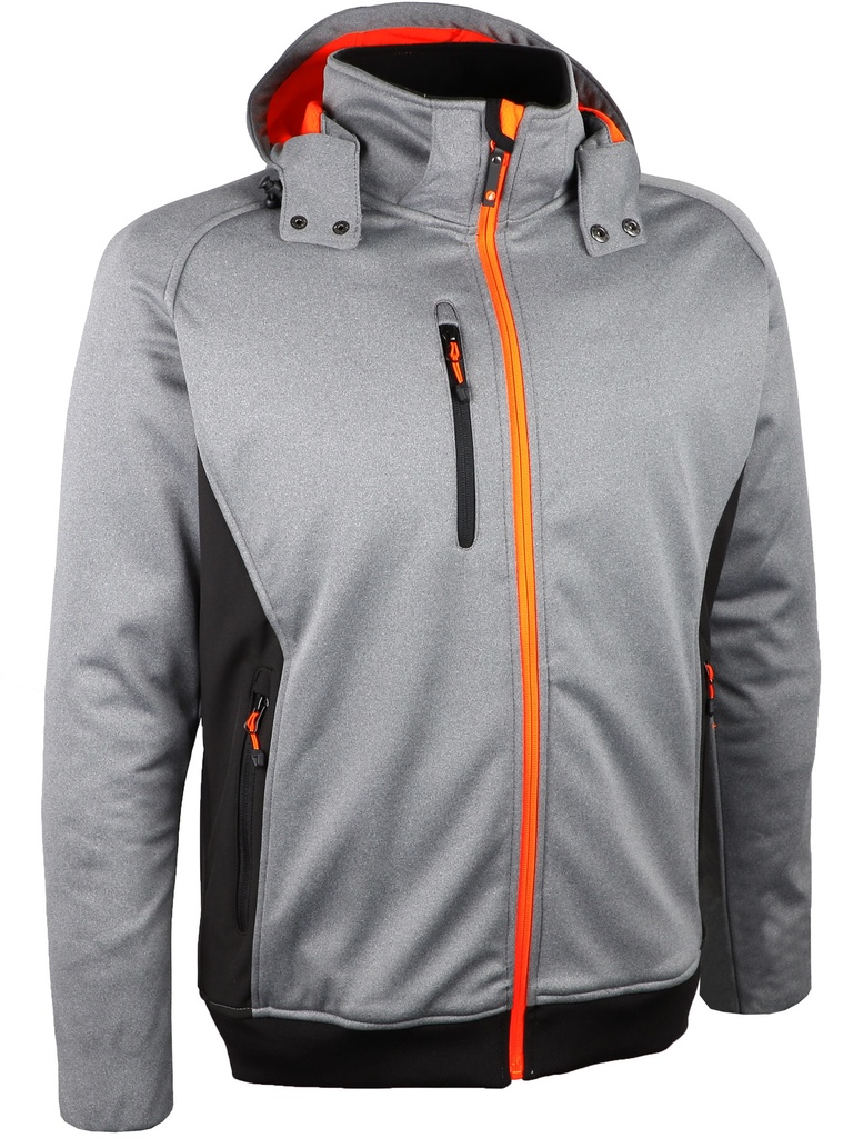 [VOLGA-S] VESTE SOFTSHELL GRISE S à 4XL (S)