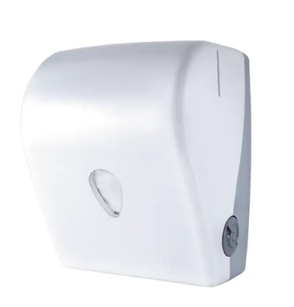 Distributeur d’essuies mains blanc autocut