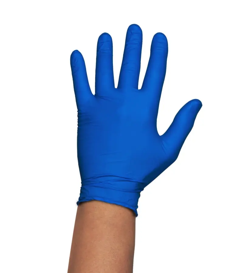 Gant nitrile bleu non poudré 4,6g