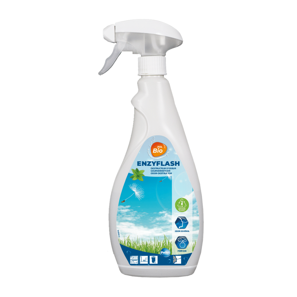 Spray destructeur d'odeur instantané - POLBIO ENZYFLASH - 750ML