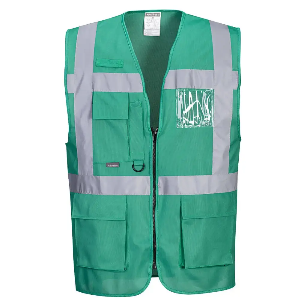 [F476-S] Iona Gilet Executive Vert bouteille (S)