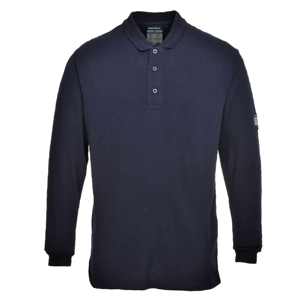 Polo manches longues Modaflame Marine