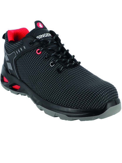 CHAUSSURE ARMADILLO BASSE DE SÉCURITÉ SINGER . TIGE: TISSAGE RENFORCÉ (POLYESTER), ARMATURE TPU