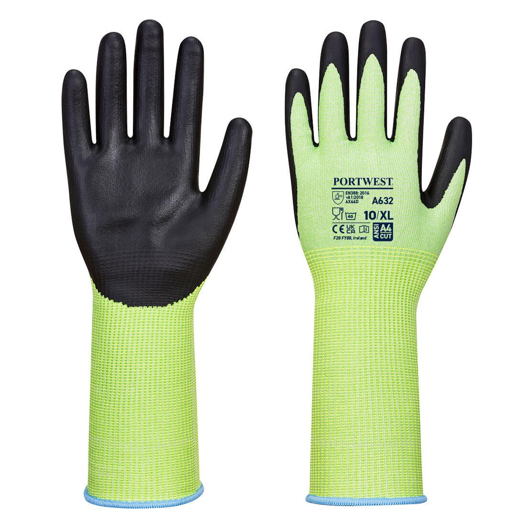 [A632E8RS] GANT ANTI-COUPURE D POIGNET LONG MOUSSE NITRILE (S)