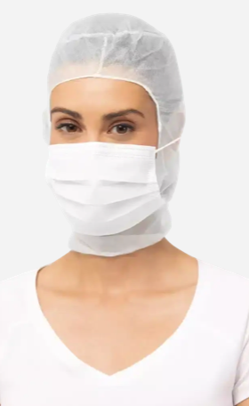 Cagoule masque heaume blanc 