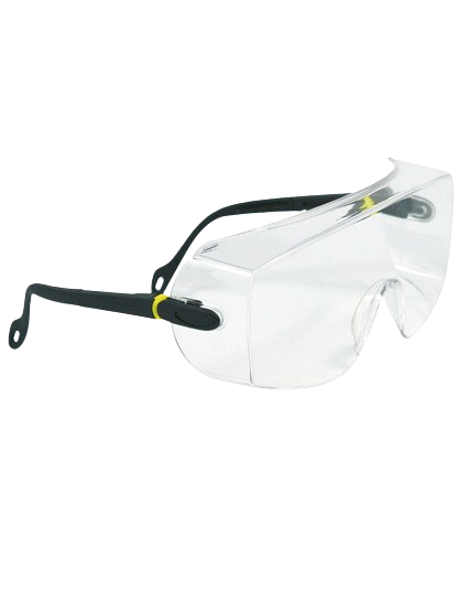 SURLUNETTES À BRANCHES RÉGLABLES. OCULAIRE PIVOTANT INCOLORE