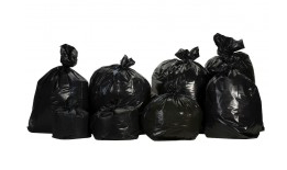 Sac poubelle 50 BD noir lien coulissant 35 µ