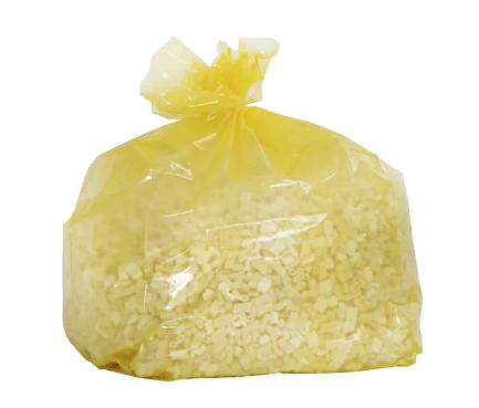 Sac poubelle 130 BD jaune translucide sans lien 35 µ