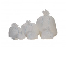 Sac poubelle 5 HD STD soudure étoile blanc 9 µ