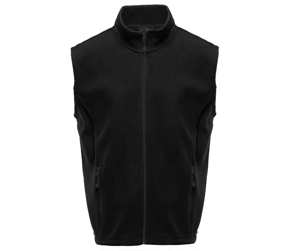 [BM500-S-N] Doudoune sans manche polaire  (S, Noir)