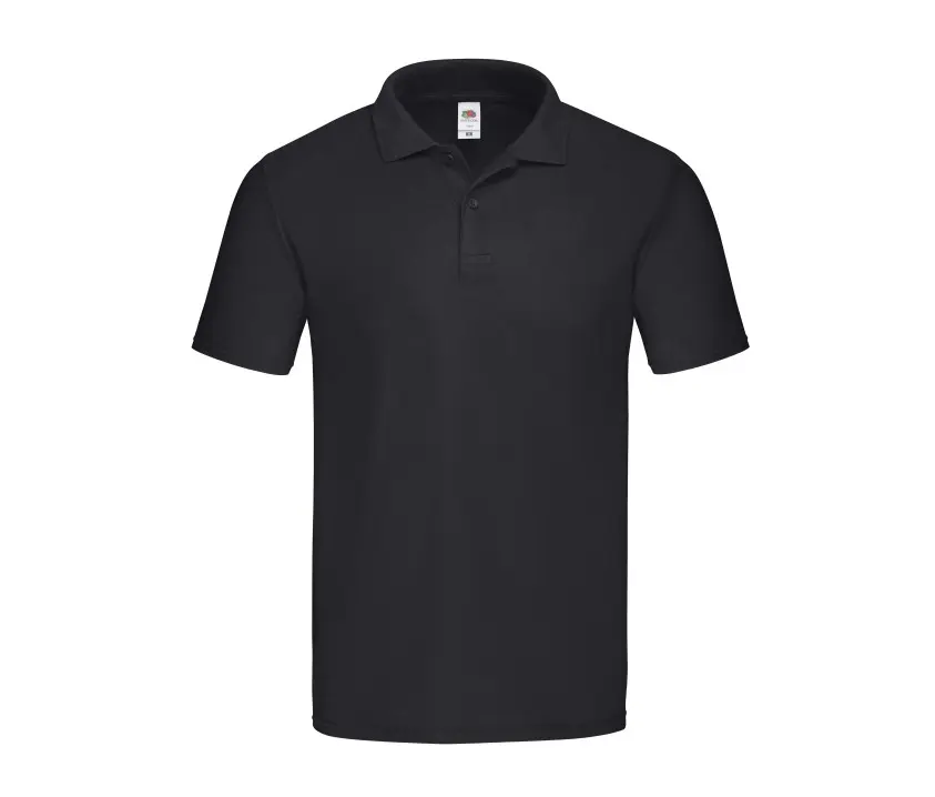 [SC282-S-N] Polo coton  (S, Noir)