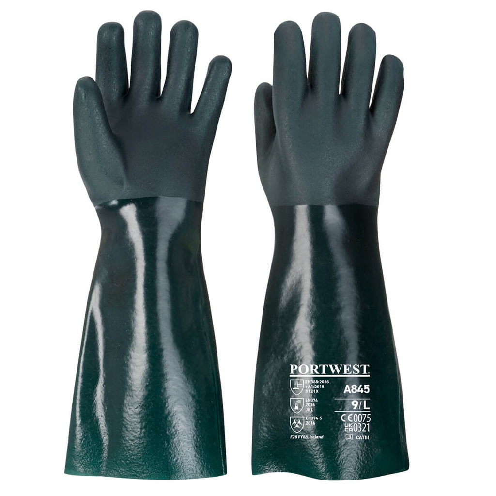 A845 - GANT PVC 45CM DOUBLE TREMPAGE