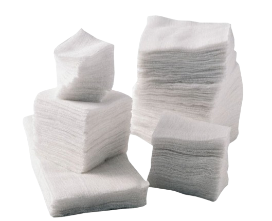 Compresses de Gaze non stériles 8 plis 17 fils 10 cm x 10 cm
