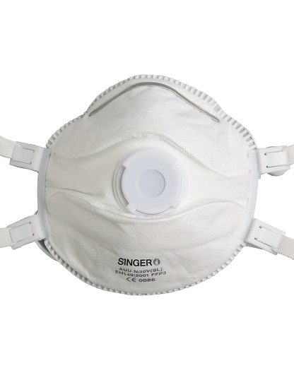 [AUUM30VSL] DEMI-MASQUE CLASSIQUE, VALVE. FFP3 NR D.BOÎTE DE 5 PIÈCES 