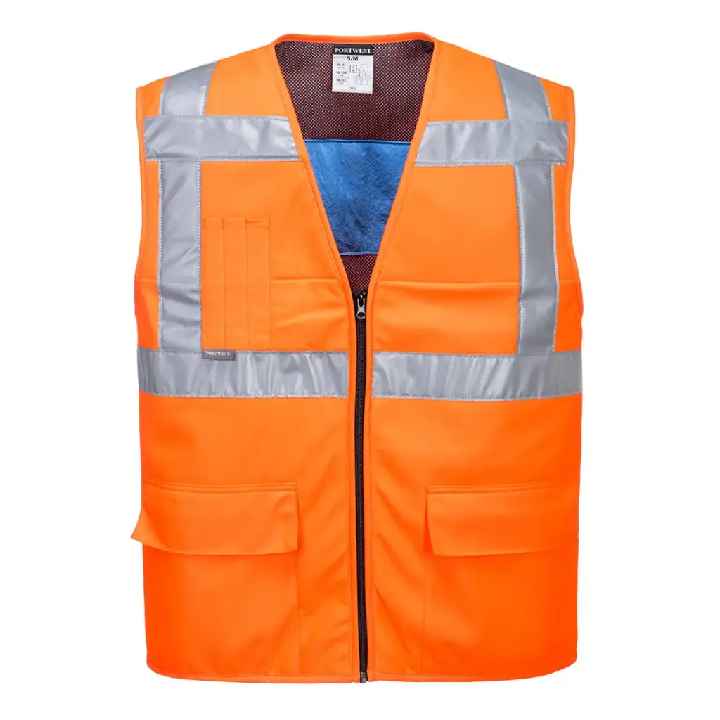[CV02- S/M - jaune] Gilet HV rafraîchissant  (S/M, jaune)