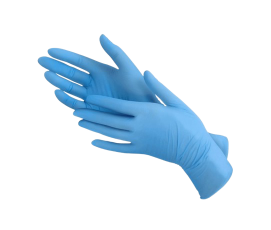 Gant nitrile à usage unique - bleu - non poudré