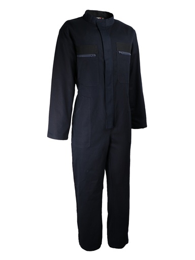 COMBI 1 ZIP COTON MARINE S-3XL