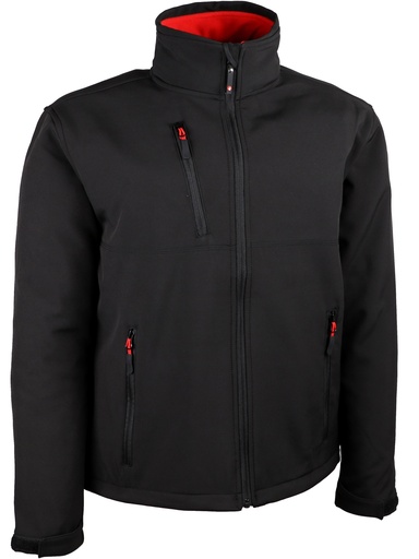 VESTE SOFTSHELL NOIRE - VERNON