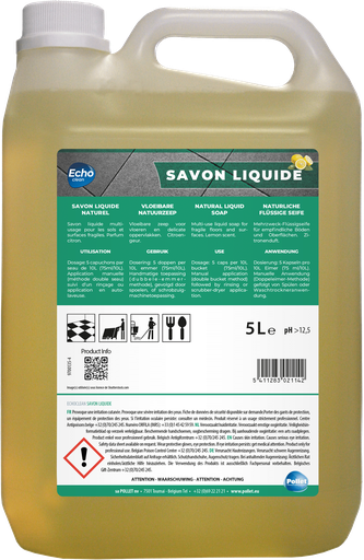 [0200417] Nettoyant savonneux économique pour sols durs - ECHOCLEAN SAVON LIQUIDE - 5L