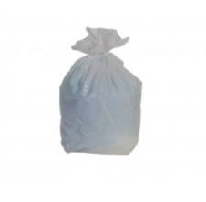 [HD020WR007] Sac poubelle 20 HD STD soudure étoile blanc 9 µ