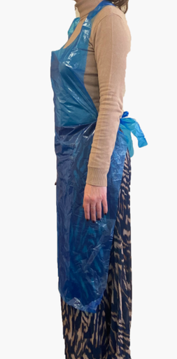 [0710819B] Tablier SUP PE BD gaufré bleu 25 µ
