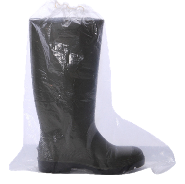 [1011801] Sur-bottes PE BD gaufré transparent 60 µ