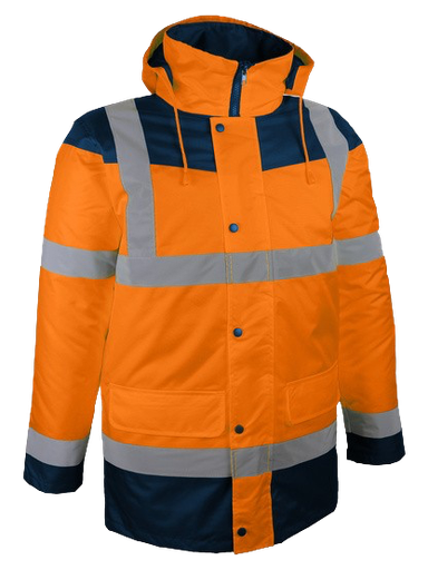PIAMO - PARKA HAUTE VISIBILITÉ ORANGE 280G 4X1