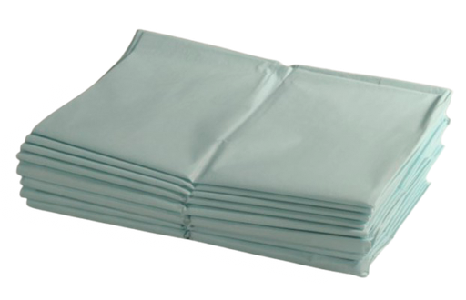 [BV4881-502] Champs stériles non-tissé/PE, non troué, bleu, sans adhésif 75 cm x 45 cm