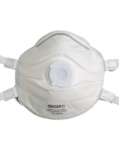 [AUUM30VSL] DEMI-MASQUE CLASSIQUE, VALVE. FFP3 NR D.BOÎTE DE 5 PIÈCES 
