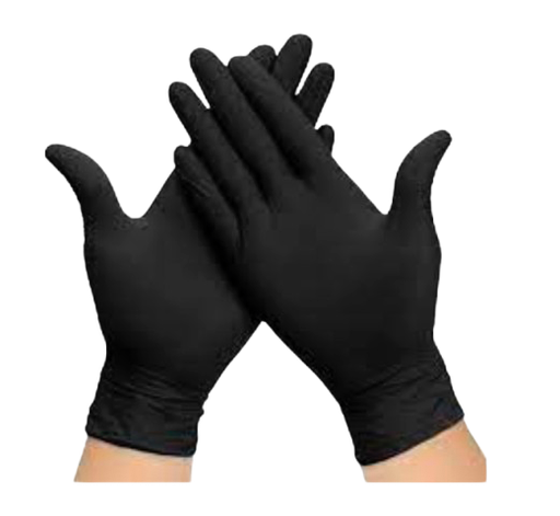 Gant nitrile à usage unique - noir - non poudré