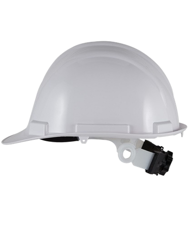 [HG902W] CASQUE DE CHANTIER EN A.B.S. SERRAGE CRÉMAILLÈRE.