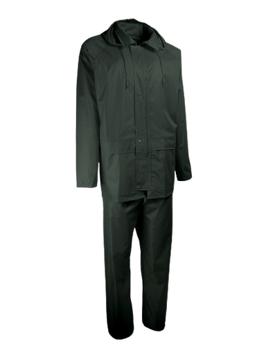 COMPLET DE PLUIE. PVC SOUPLE. SUPPORT POLYESTER. COUTURES ÉTANCHÉES 